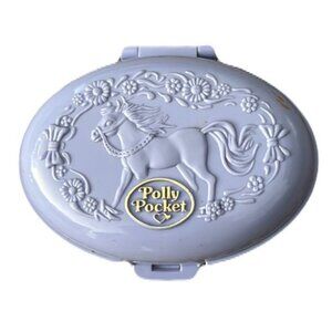 Vintage 1995 Polly Pocket Unicorn Meadow 🦄 CompactOnly